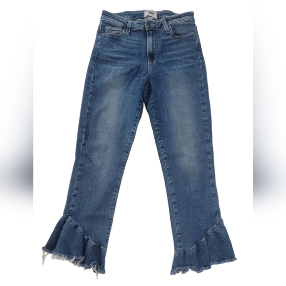 PAIGE Women's Flora Straight Jeans - Picture 5 of 8